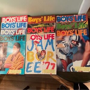 10 Boys Life Magazines 1977-1978 Sports  Adventure News Science Nature Fiction